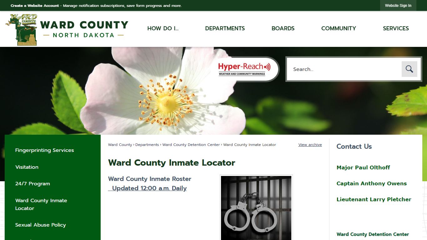 Ward County Inmate Locator | Ward County, ND - Official Website