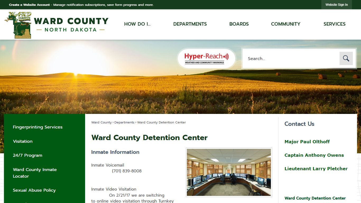 Ward County Detention Center | Ward County, ND - Official Website