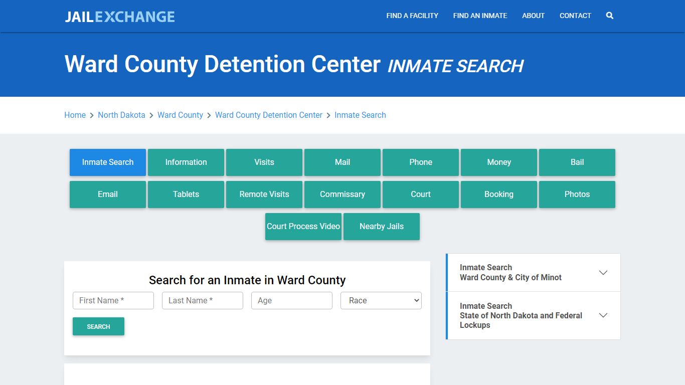 Ward County Detention Center Inmate Search - Jail Exchange