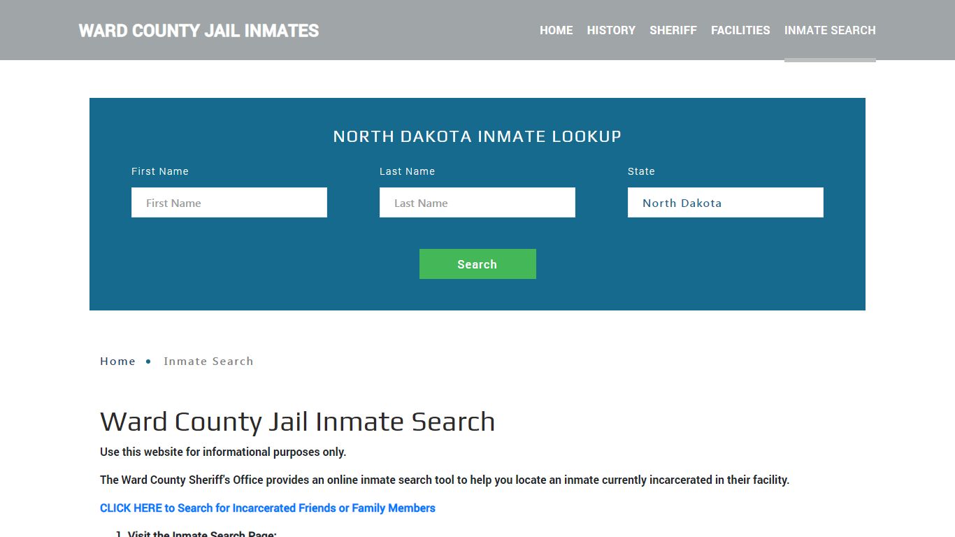 Ward County, ND Detainee Lookup